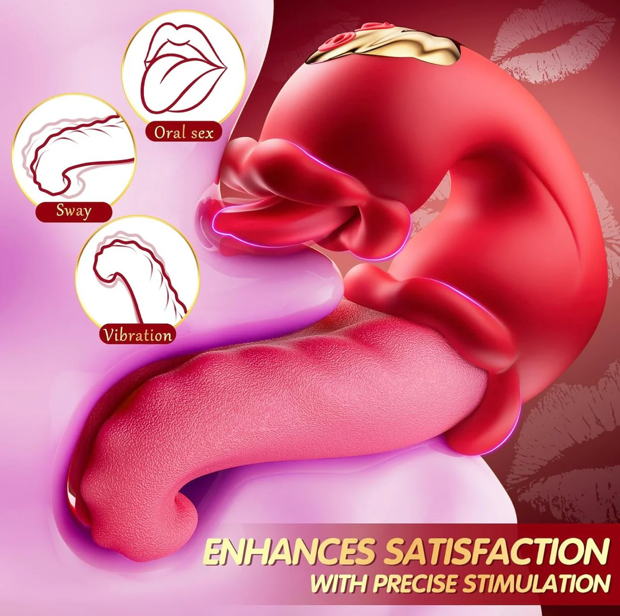"CURVE ME TO SLEEP" TONGUE DILDO - Image 5
